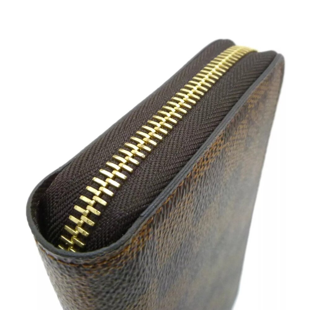 Auth LOUIS VUITTON Zippy Wallet Round Fastener N60015 Damier Ebene #36631948 - Picture 11 of 16